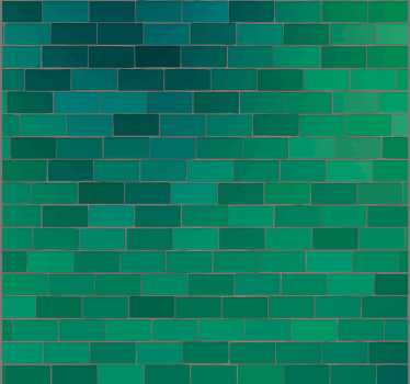 Papier peint motif texture carrelée verte - TenStickers