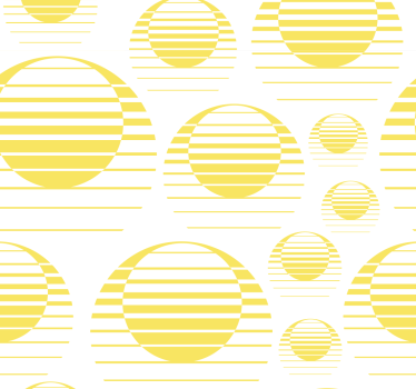 Papier peint formes géométriques motifs cercles - TenStickers