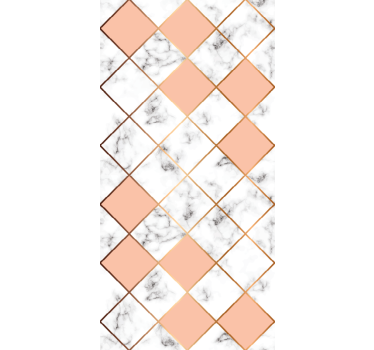 Papier peint pierre Carrelage en marbre rose en céramique - TenStickers