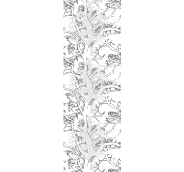 Papier peint salon Branches d'arbres sombres - TenStickers