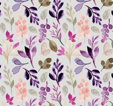 Papier peint fleur moderne Couleur douce florale - TenStickers