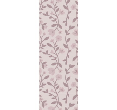 Papier peint fleur moderne Fleurs délicates roses - TenStickers