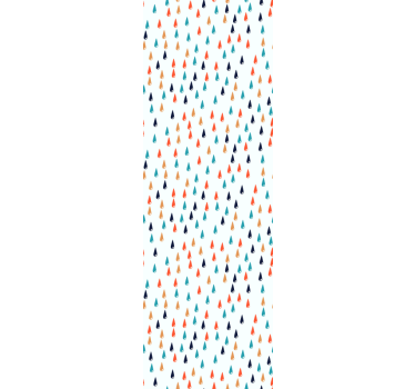 Tapisserie moderne Goutte de pluie colorée - TenStickers