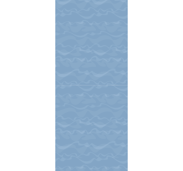 Papier peint bleu vagues abstraites - TenStickers