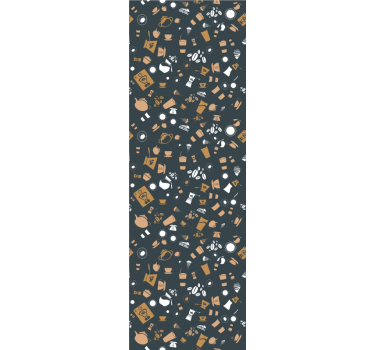 Tapisserie moderne Icône de modèle sans couture de café - TenStickers