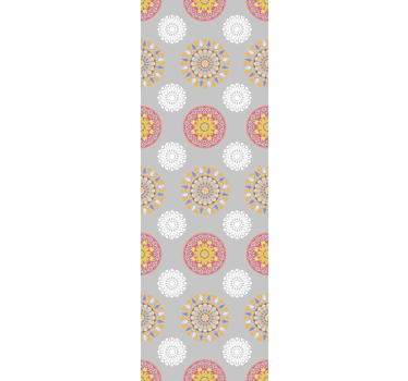 Papier peint avec rond Cercles de mandala lumineux - TenStickers