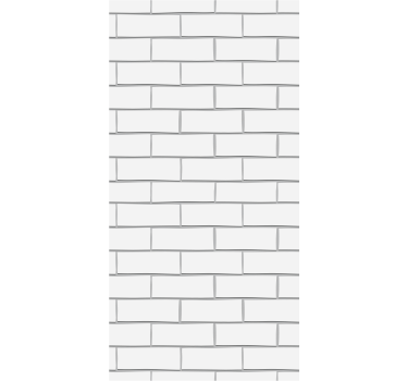 Papier peint effet brique Briques blanches épaisses - TenStickers