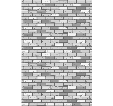 Papier peint briques maçonnerie monochrome - TenStickers