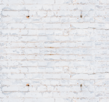 Papier peint effet Briques blanches peinture usée - TenStickers