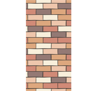 Papier peint briques motif de brique - TenStickers