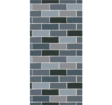 Papier peint effet brique sticker brique gris clair - TenStickers