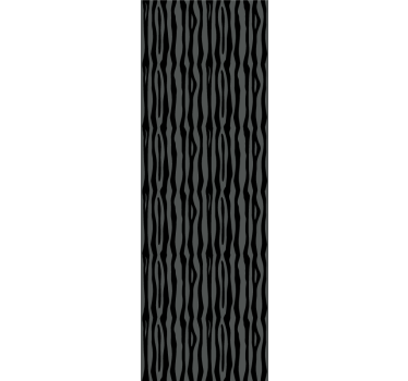 Papier peint à rayure Rayures ondulées grises et noires - TenStickers
