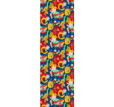 Papier peint abstrait touche fruitée - TenStickers