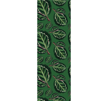 Papier peint fleur moderne Maranta verte - TenStickers