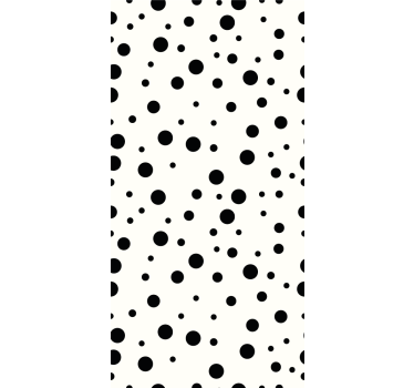 Papier peint cercles motif pois - TenStickers