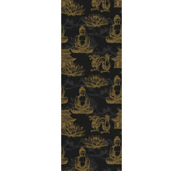 Papier peint chambre adulte iconographie bouddhiste - TenStickers
