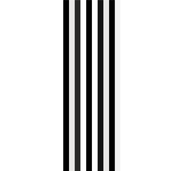 Papier peint rayures Rayures verticales noires et blanches - TenStickers