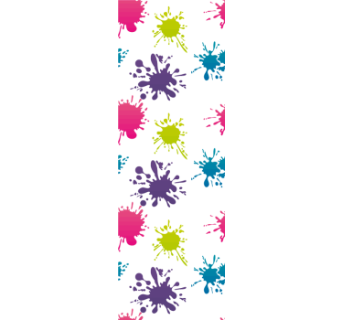 Papier peint arte éclaboussure multicolore - TenStickers