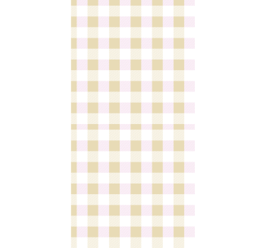 Papier peint à rayure Tartan rose et or - TenStickers