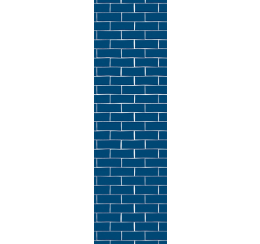 Papier peint effet brique Brique bleue - TenStickers