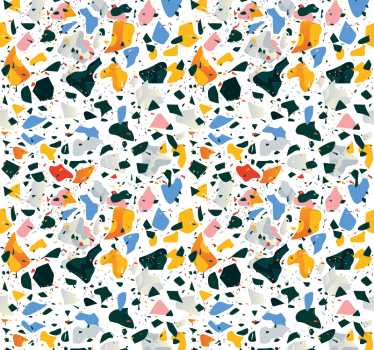 Papier peint pierre Terrazo coloré - TenStickers