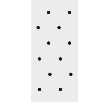 Papier peint graphique Points noirs de style nordique - TenStickers
