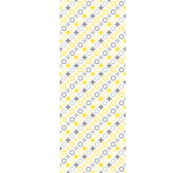 Papier peint cercles motif circulaire - TenStickers