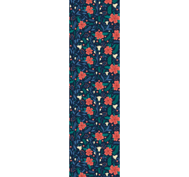 Papier peint chambre Fleurs artistiques de style nordique - TenStickers