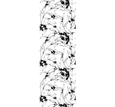 Papier peint pour chambre adulte sticker de feuilles noires - TenStickers