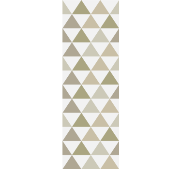 Tapisserie triangle Triangles dans les tons beiges - TenStickers