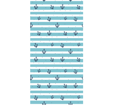 Papier peint rayures motif de rayures maritimes - TenStickers