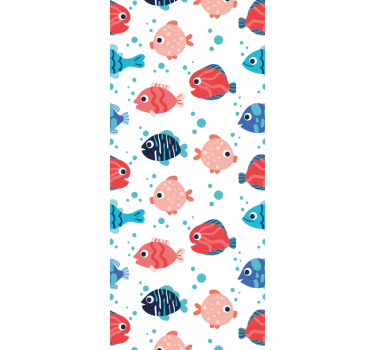 Papier peint poissons ludique aquatique - TenStickers