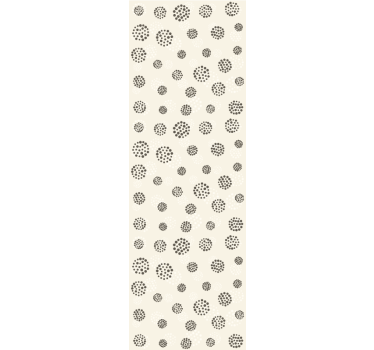 Papier peint avec rond sticker de points ornementaux - TenStickers