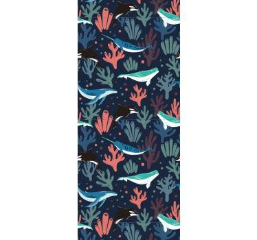 Papier peint poissons scène sous-marine - TenStickers