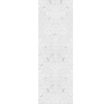 Tapisserie moderne Carreaux gris élégants hexagone - TenStickers