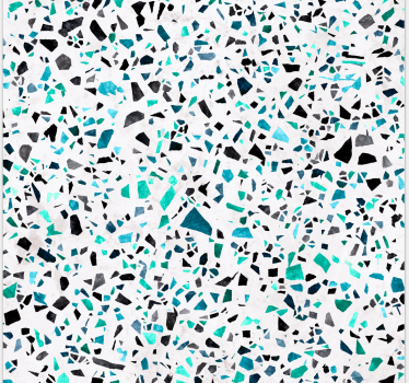 Tapisserie moderne Tuiles marmur bleu - TenStickers