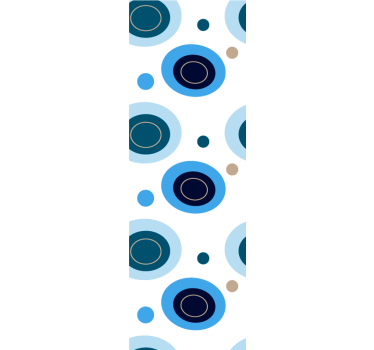 Papier peint cercles motifs abstraits circulaires - TenStickers