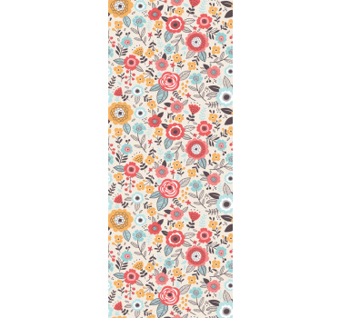 Papier peint fleur moderne Imprimé fleuri 'ditsy' - TenStickers