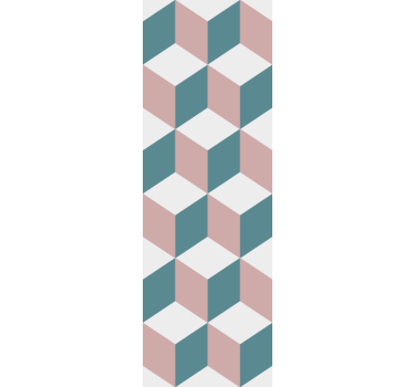 Papier peint avec carré Cubes de couleur pastel - TenStickers