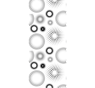 Papier peint avec rond « pois » sans couture - TenStickers