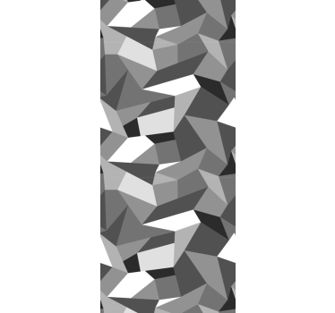 Tapisserie triangle Triangles noirs et blancs - TenStickers
