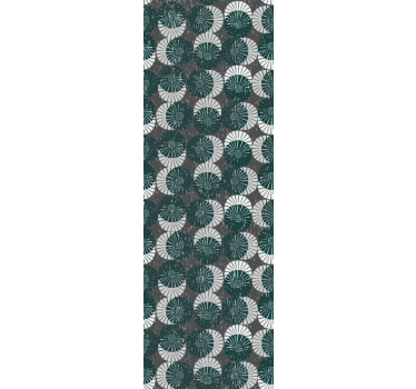 Papier peint cercles motif de nuances sombres - TenStickers