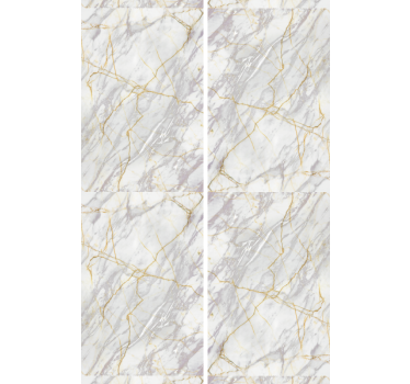 Papier peint chambre Or gris réaliste - TenStickers