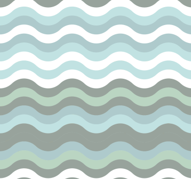 Papier peint à rayure Vagues scandinaves - TenStickers