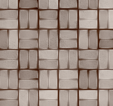 Papier peint pierre imitation mosaïque - TenStickers