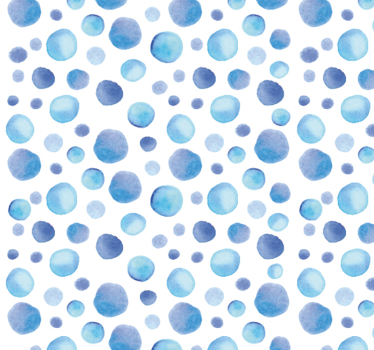 Papier peint cercles délice à pois bleus - TenStickers