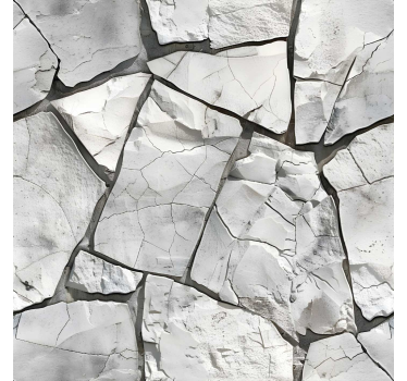 Papier peint pierre conception grise - TenStickers