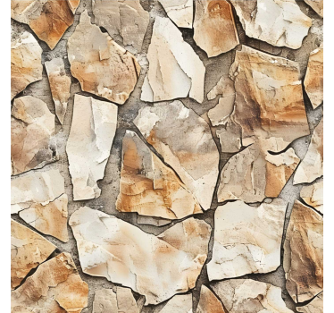 Papier peint pierre modèle rustique - TenStickers