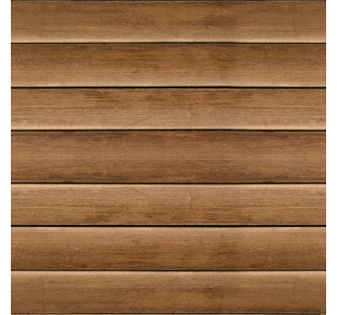 Papier peint couloir planches de bois horizontales - TenStickers