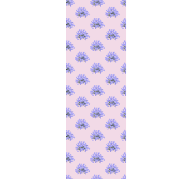 Fleurs violettes nature papier peint - TenStickers